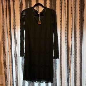 Pinkblush Dark Green Long Sleeve Dress